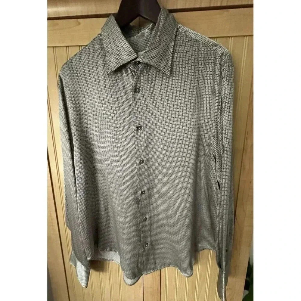 Armani Collezioni Women’s Silk Button Down Blouse Vintage Y2K Size Large EUC - Picture 1 of 6